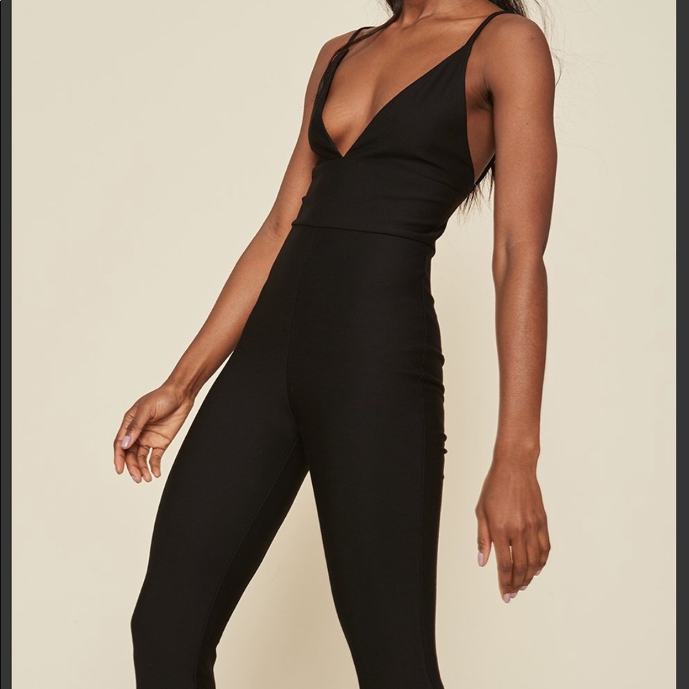 NWOT • LPA BLACK SILVA JUMPSUIT